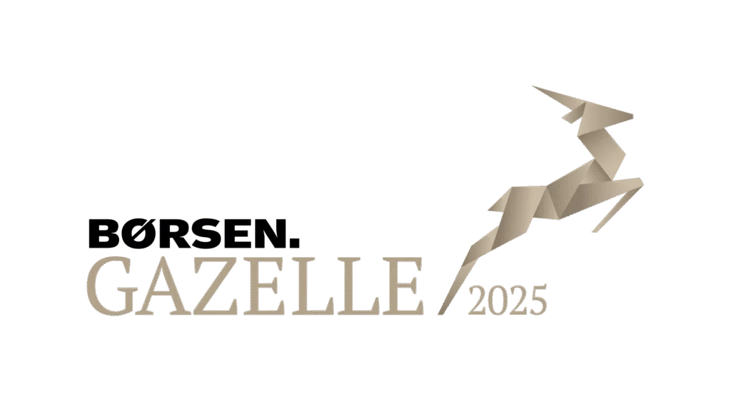 Børsen Gazelle 2025 logo med springende gazelle